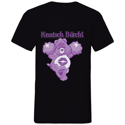 Knutsch Bärchi - Glücksbärchi - Herren V-Neck Shirt Black