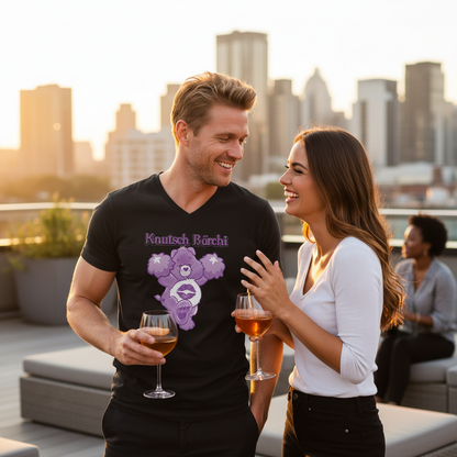 Knutsch Bärchi - Glücksbärchi - Herren V-Neck Shirt