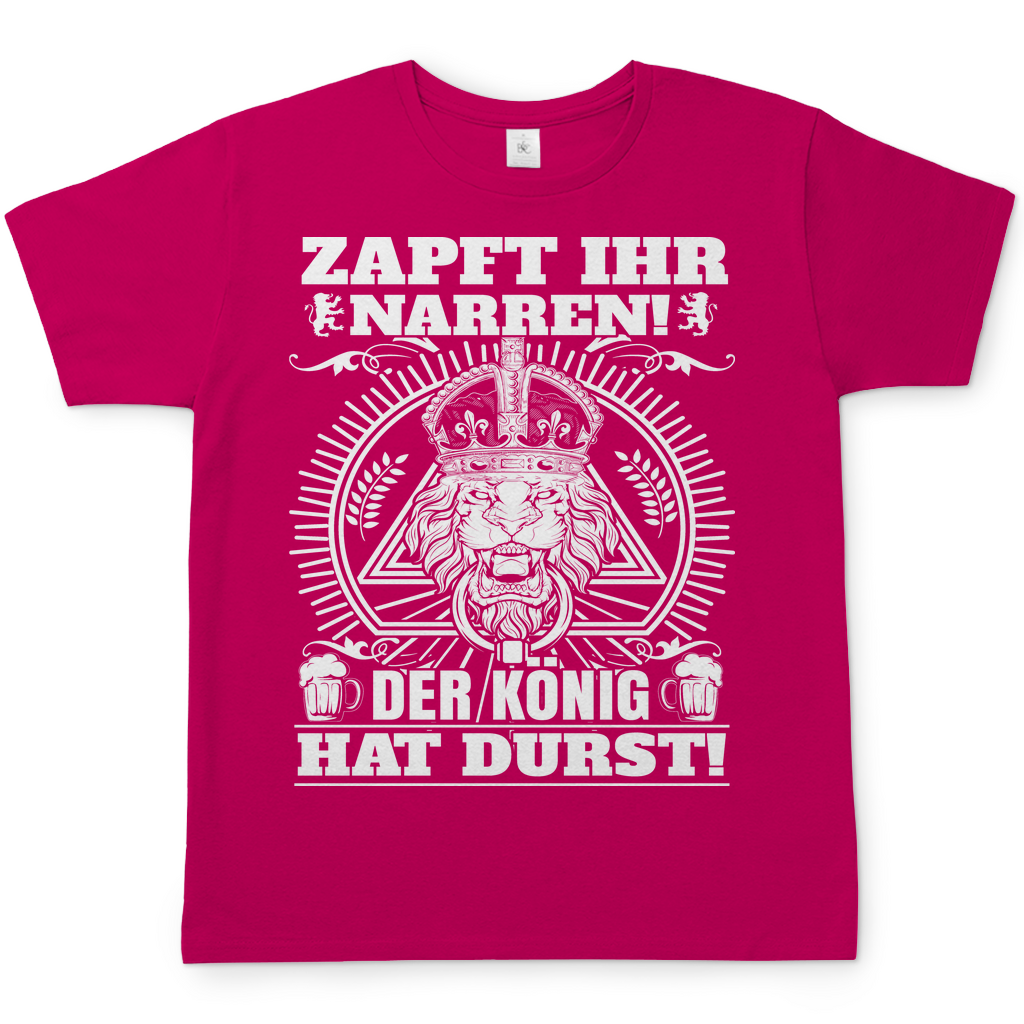 Zapft ihr Narren der König hat Durst - Herren Shirt Sorbet