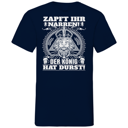 Zapft ihr Narren der König hat Durst - Herren V-Neck Shirt Navy