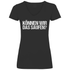 Können wir das saufen? - V-Neck Damenshirt Black