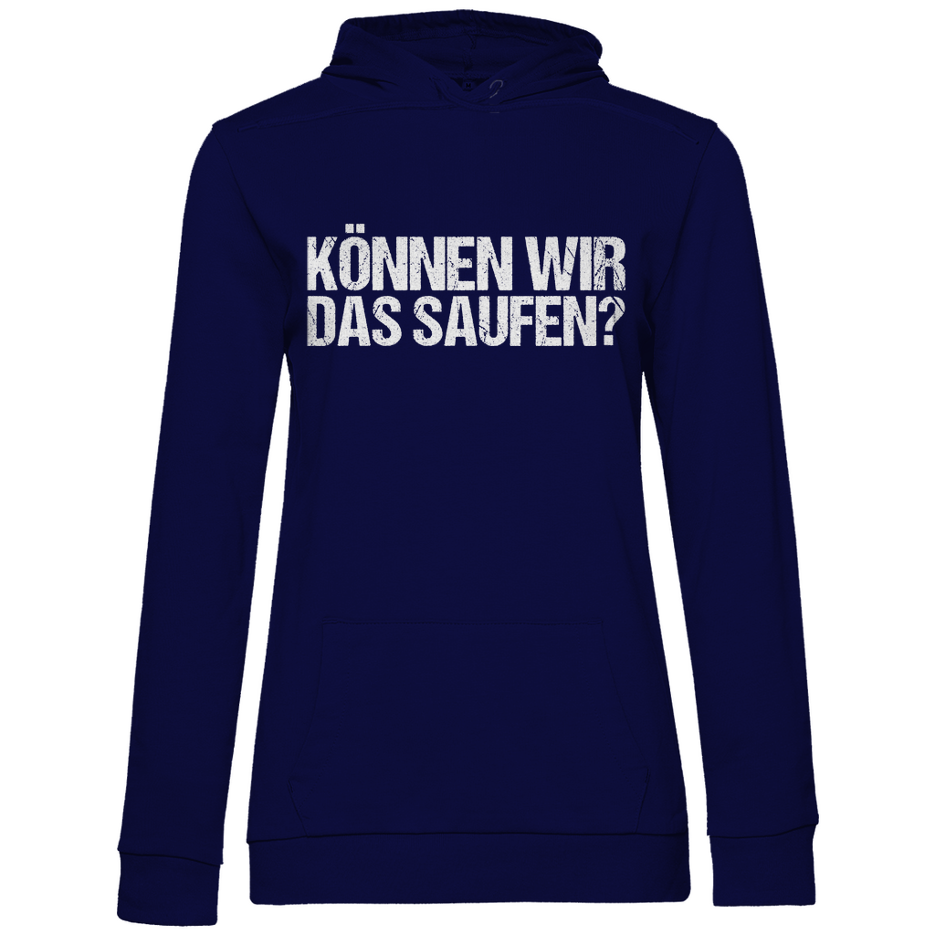 Können wir das saufen? - Damen Hoodie Navy Blue