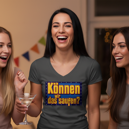Können wir das saufen? Bob der Baumeister - V-Neck Damenshirt