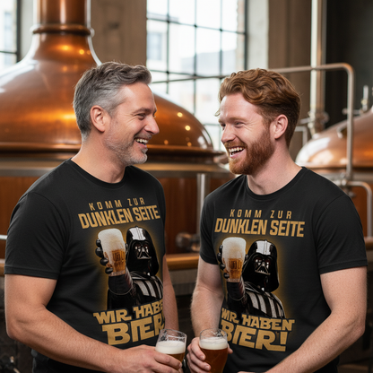 Komm zur dunklen Seite wir haben Bier Darth Vader - Herren Shirt