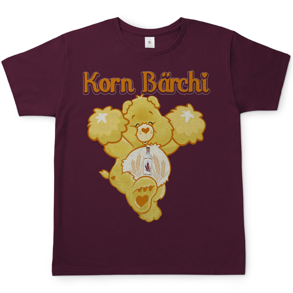 Korn Bärchi - Glücksbärchi - Herren Shirt Burgundy