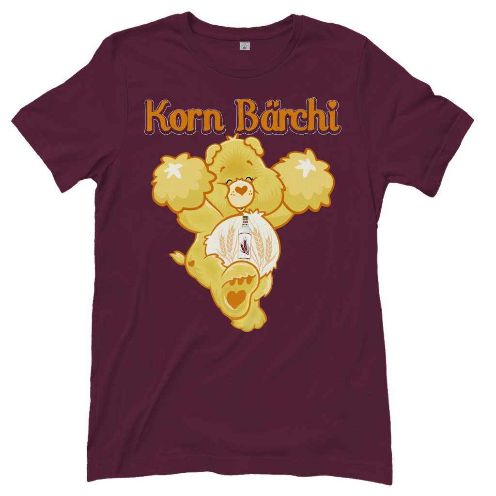 Korn Bärchi - Glücksbärchi - Damenshirt Burgundy