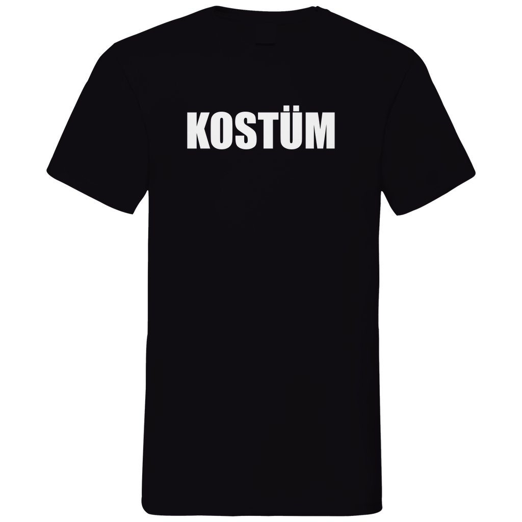 Kostüm - Herren V-Neck Shirt Black