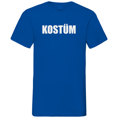 Kostüm - Herren V-Neck Shirt Royal Blue