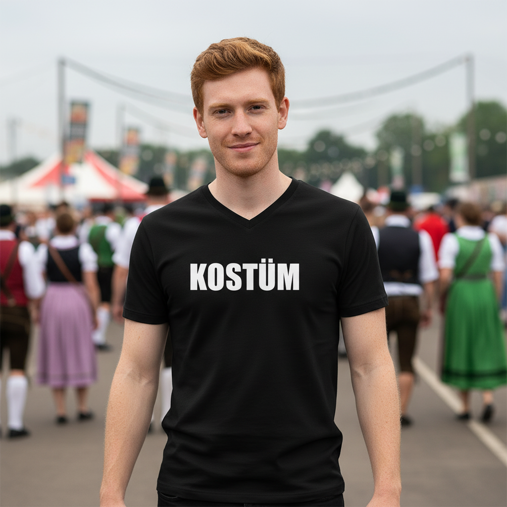 Kostüm - Herren V-Neck Shirt