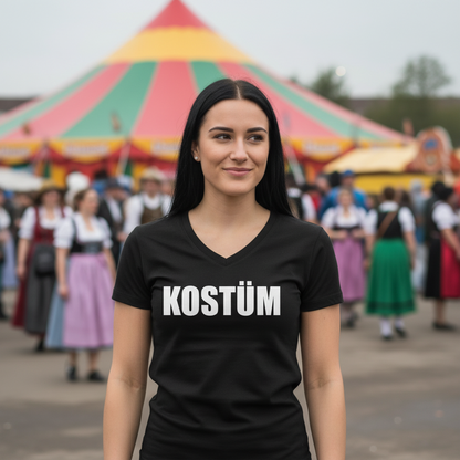 Kostüm - V-Neck Damenshirt