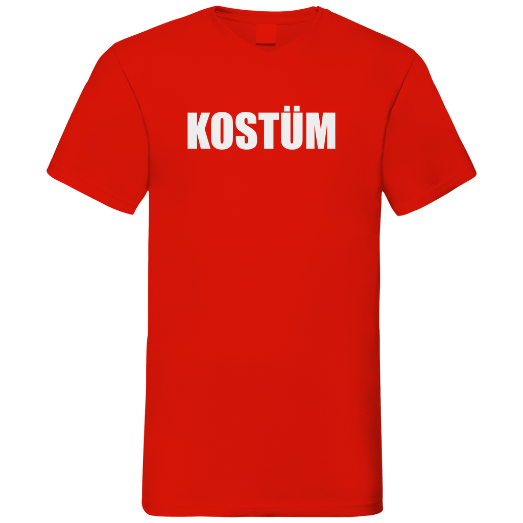 Kostüm - Herren V-Neck Shirt Red
