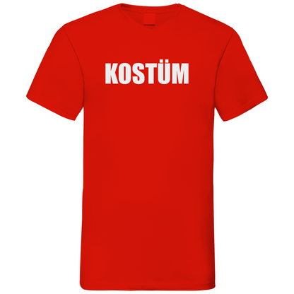 Kostüm - Herren V-Neck Shirt Red