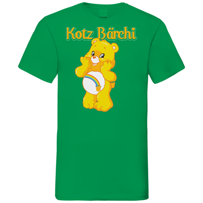 Kotz Bärchi - Glücksbärchi - Herren V-Neck Shirt Kelly Green