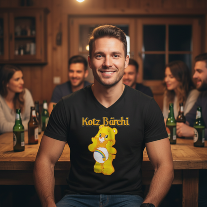 Kotz Bärchi - Glücksbärchi - Herren V-Neck Shirt