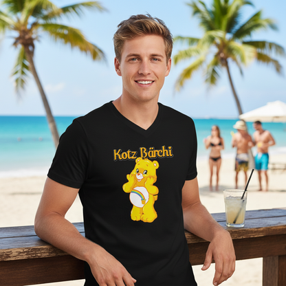 Kotz Bärchi - Glücksbärchi - Herren V-Neck Shirt