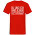 Du und ich Hand in Hand - Herren V-Neck Shirt Red