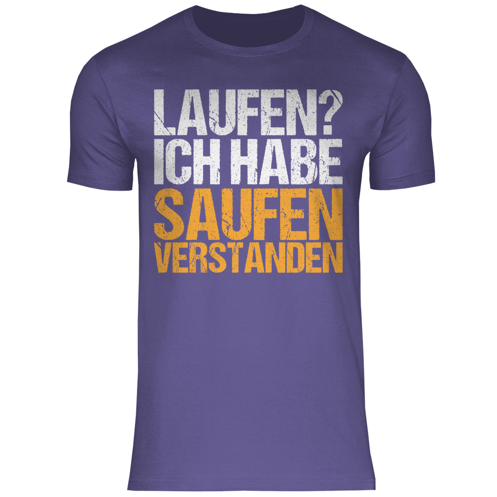 Laufen? Ich habe saufen verstanden - Herren Shirt Millennial Lilac