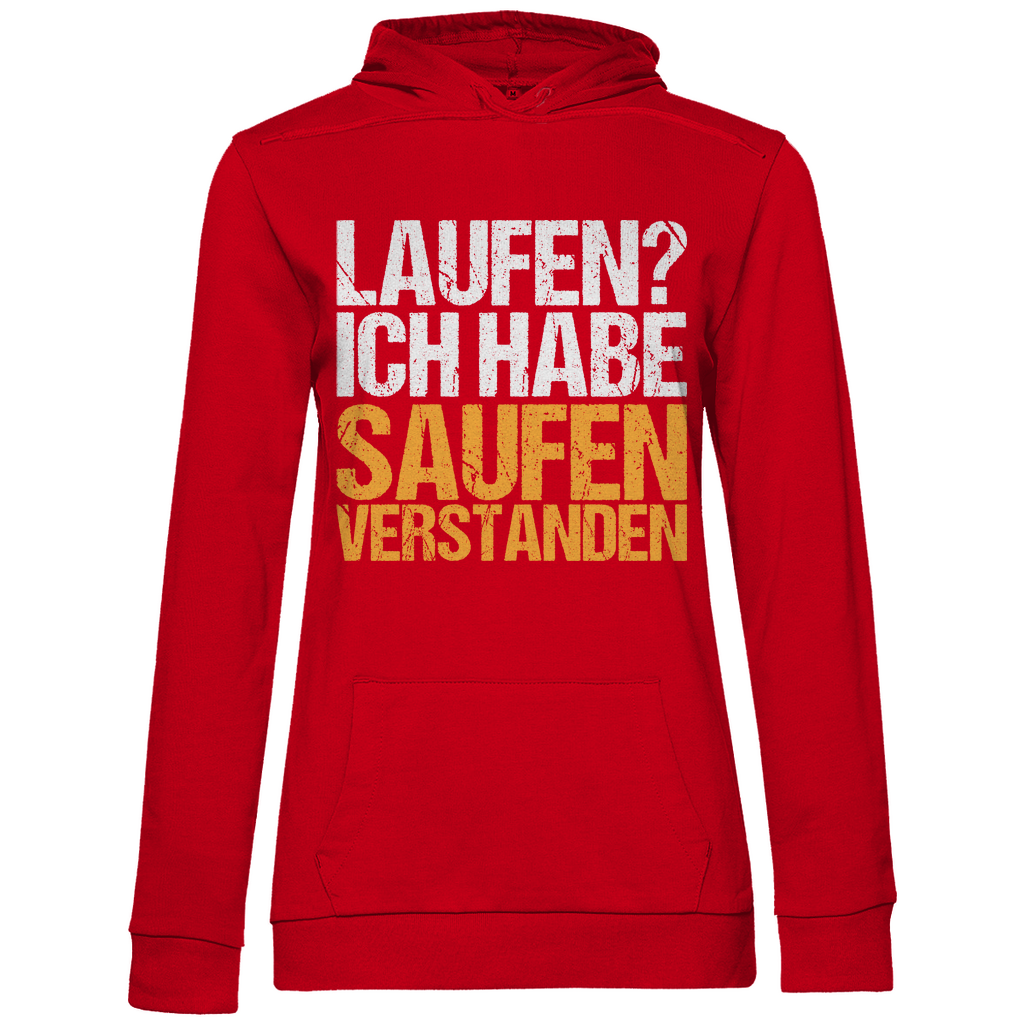 Laufen? Ich habe saufen verstanden - Damen Hoodie Red