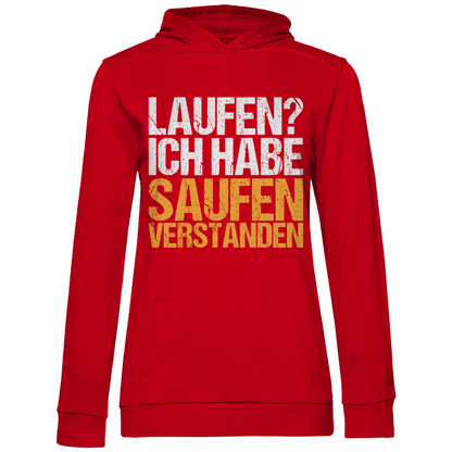 Laufen? Ich habe saufen verstanden - Damen Hoodie Red