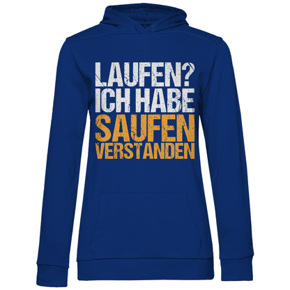 Laufen? Ich habe saufen verstanden - Damen Hoodie Royal