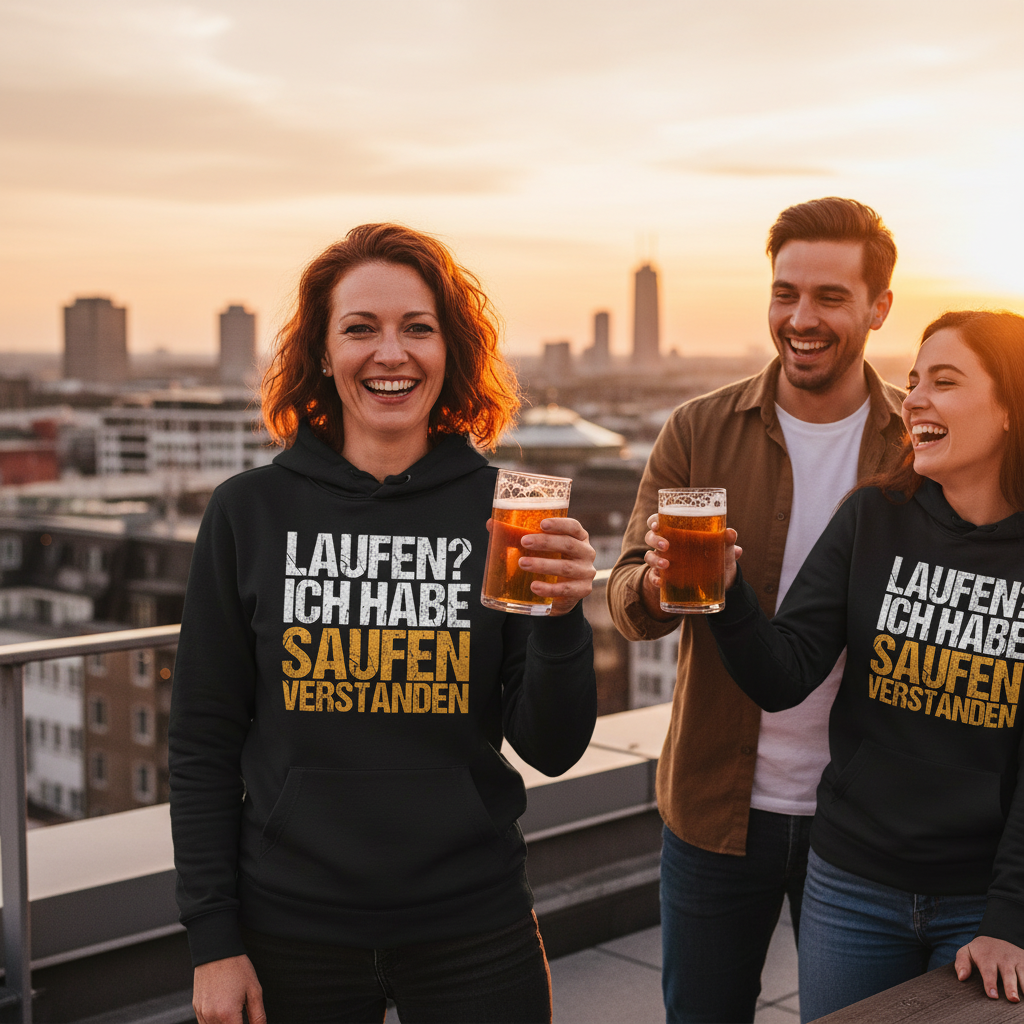 Laufen? Ich habe saufen verstanden - Damen Hoodie