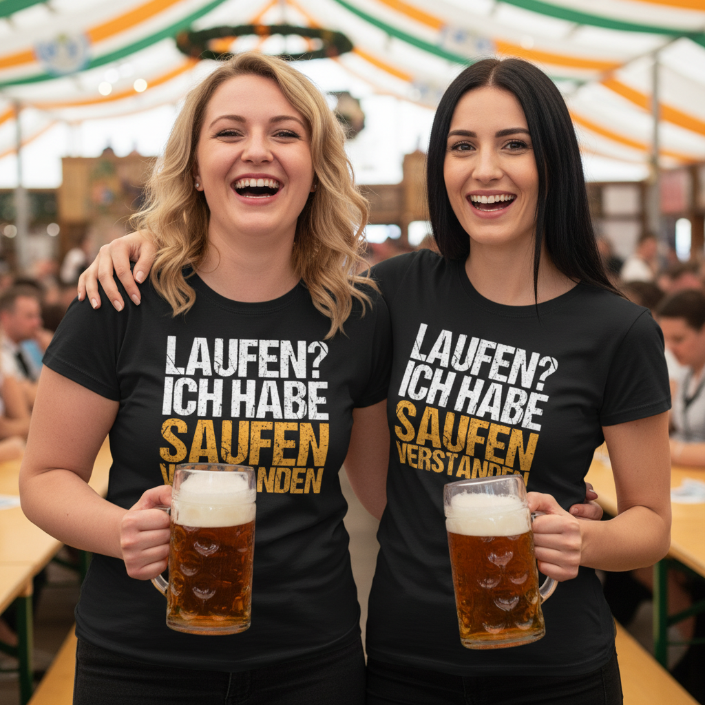 Laufen? Ich habe saufen verstanden - Damenshirt