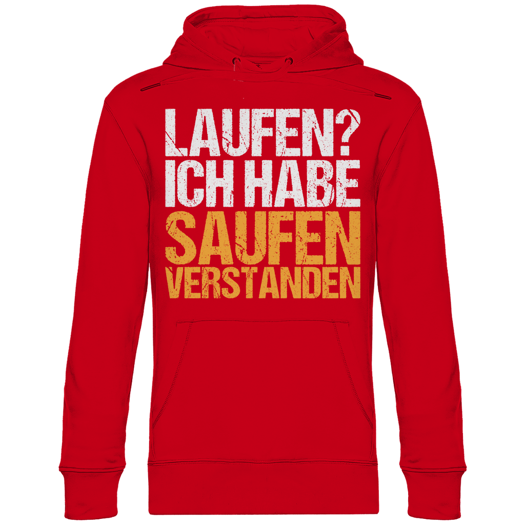 Laufen? Ich habe saufen verstanden - Unisex Hoodie Red
