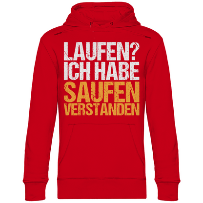 Laufen? Ich habe saufen verstanden - Unisex Hoodie Red