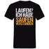 Laufen? Ich habe saufen verstanden - Herren V-Neck Shirt Black