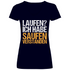Laufen? Ich habe saufen verstanden - V-Neck Damenshirt Deep Navy