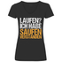 Laufen? Ich habe saufen verstanden - V-Neck Damenshirt Black