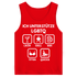 ICH UNTERSTÜTZE LGBTQ – Likör, Grill, Bier, Titten, Quickie – Herren Tank Top Fire Red