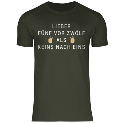 Lieber fünf vor zwölf als keins nach eins - Herren Shirt Urban Khaki