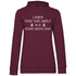 Lieber fünf vor zwölf als keins nach eins - Damen Hoodie Wine