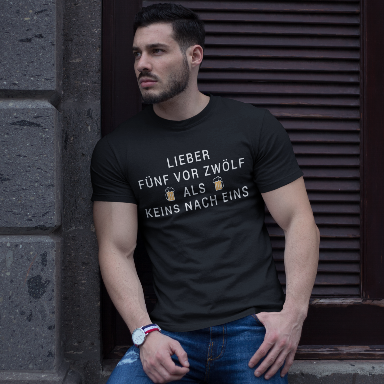 Lieber fünf vor zwölf als keins nach eins - Herren Shirt