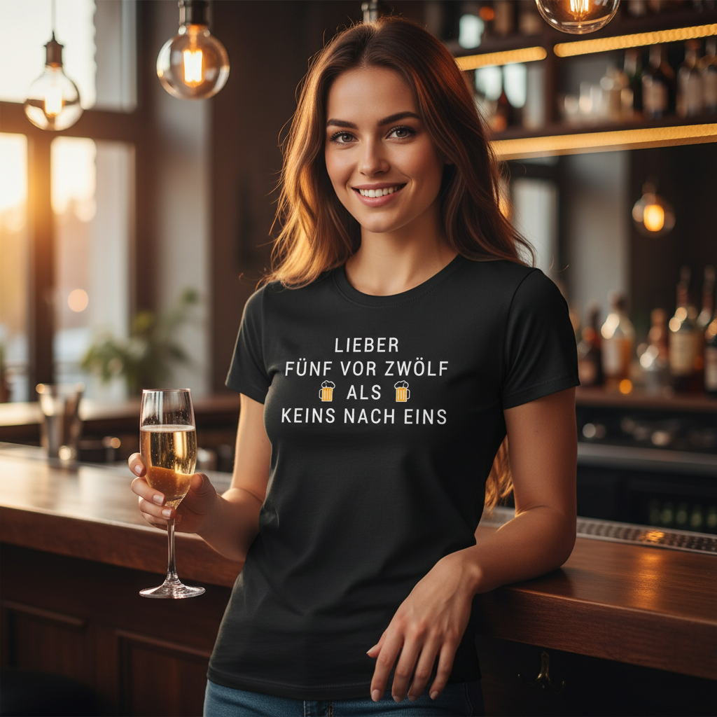 Lieber fünf vor zwölf als keins nach eins - Damenshirt