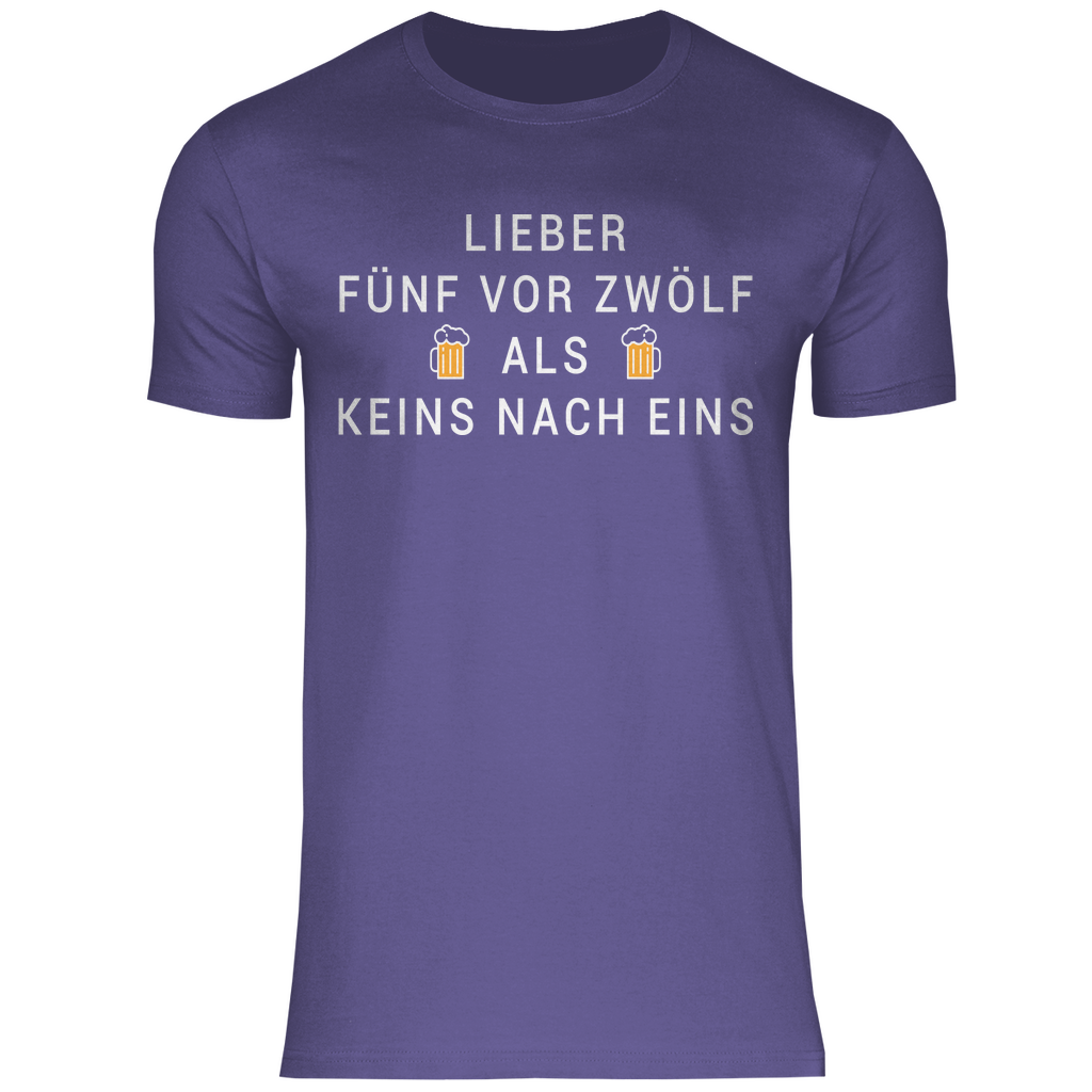 Lieber fünf vor zwölf als keins nach eins - Herren Shirt Millennial Lilac
