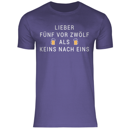 Lieber fünf vor zwölf als keins nach eins - Herren Shirt Millennial Lilac