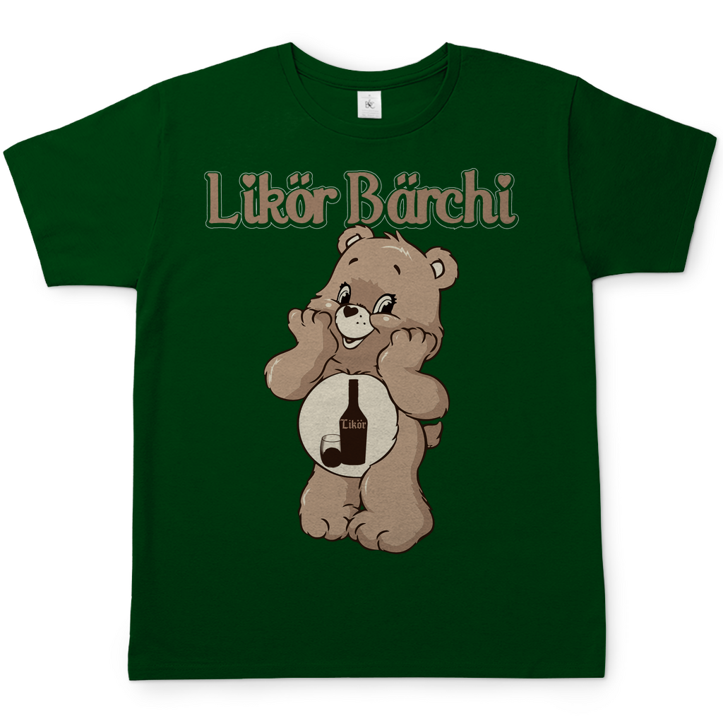 Likör Bärchi - Glücksbärchi - Herren Shirt Bottle Green