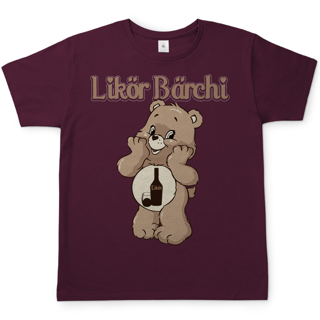 Likör Bärchi - Glücksbärchi - Herren Shirt Burgundy