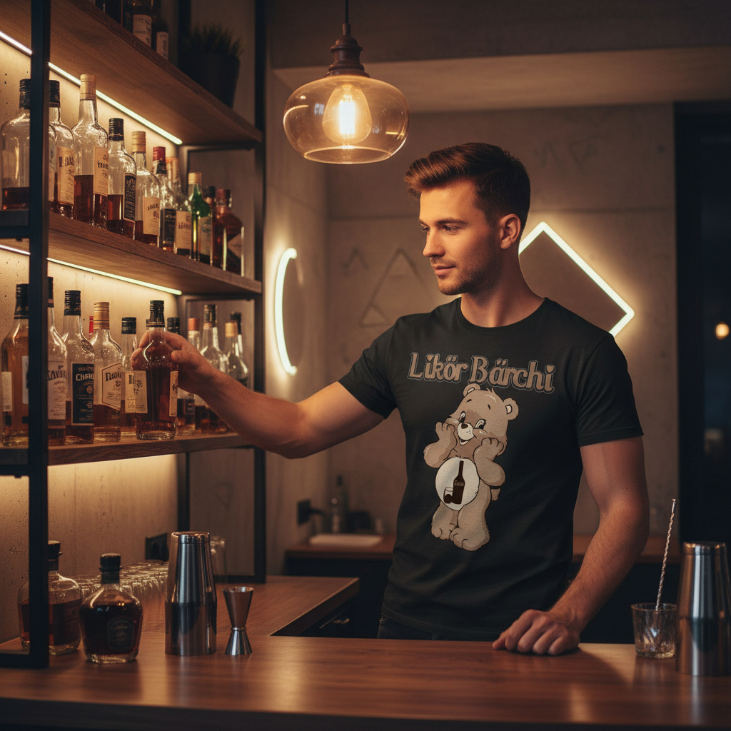 Likör Bärchi - Glücksbärchi - Herren Shirt