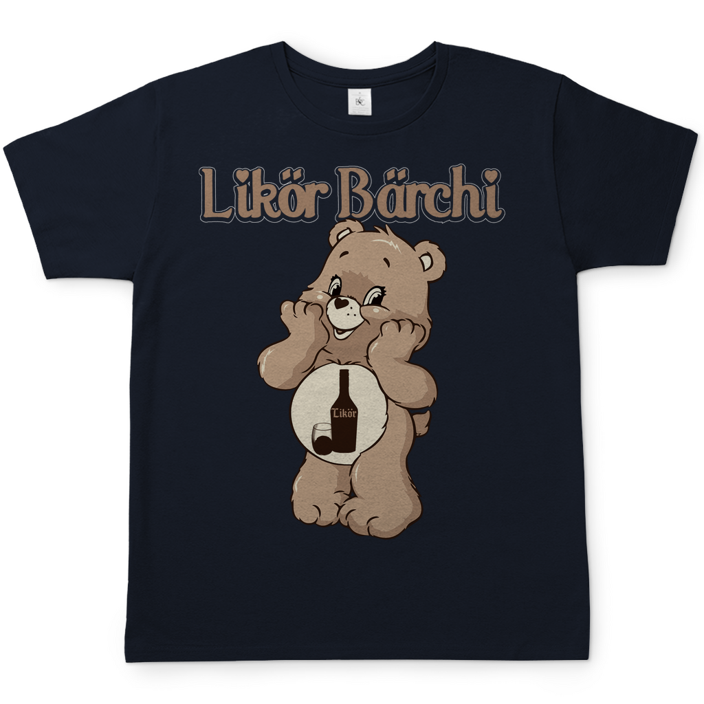 Likör Bärchi - Glücksbärchi - Herren Shirt Navy