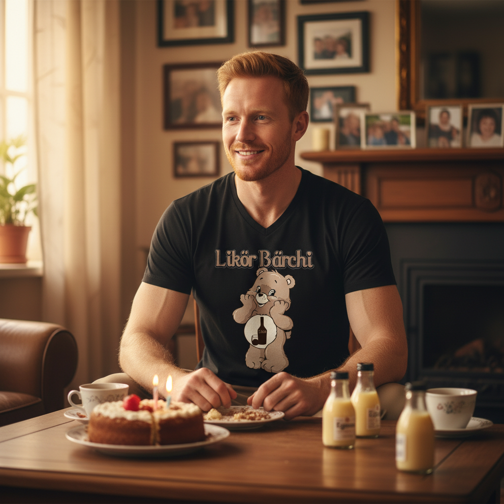 Likör Bärchi - Glücksbärchi - Herren V-Neck Shirt