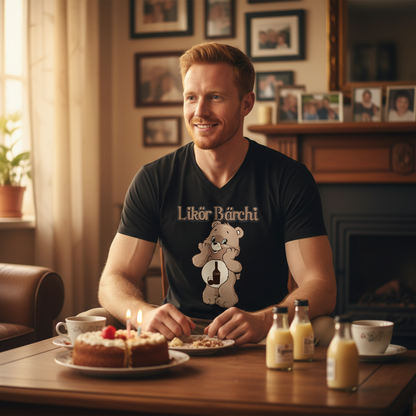 Likör Bärchi - Glücksbärchi - Herren V-Neck Shirt