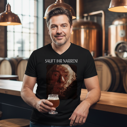 Sauft ihr Narren! Der Herr der Ringe Gandalf - Herren V-Neck Shirt