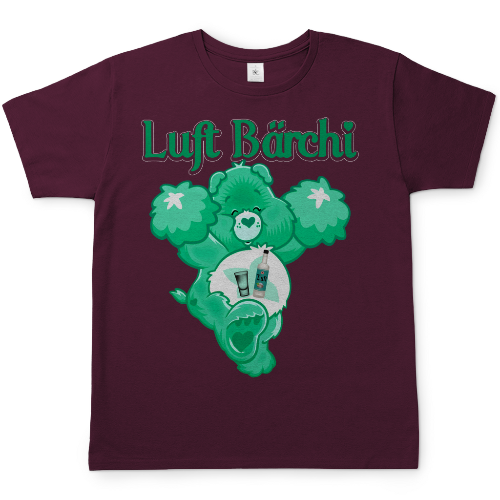 Luft Bärchi - Glücksbärchi - Herren Shirt Burgundy