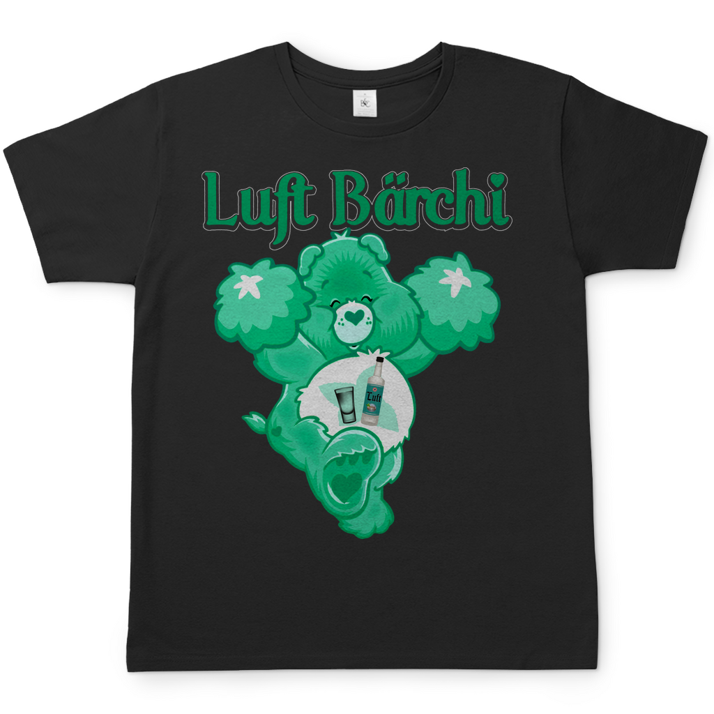 Luft Bärchi - Glücksbärchi - Herren Shirt Black