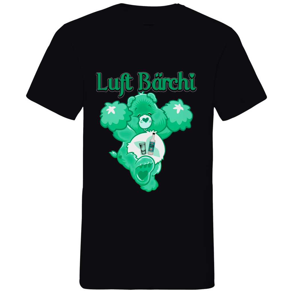 Luft Bärchi - Glücksbärchi - Herren V-Neck Shirt Black