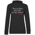 Was ist blau und stört bei der Arbeit - Damen Hoodie Black