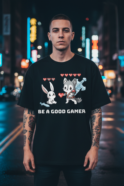 Jack &amp; Jones Oversize Be A Good Gamer Herren T-Shirt